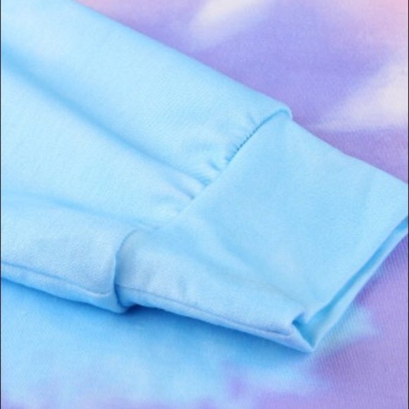 Last One!! small tie dye hoodie sweatshirt v neck - Picture 9 of 10